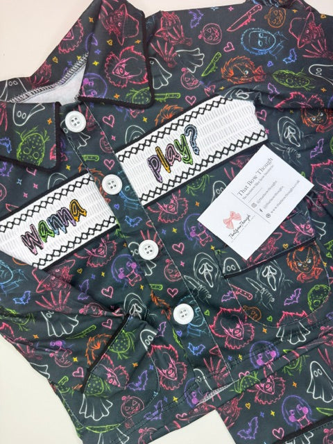 Neon Baddies Smock Pyjamas