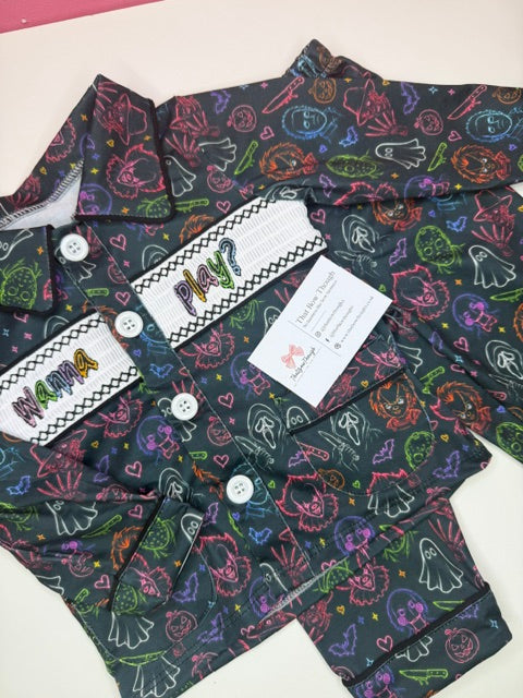 Neon Baddies Smock Pyjamas