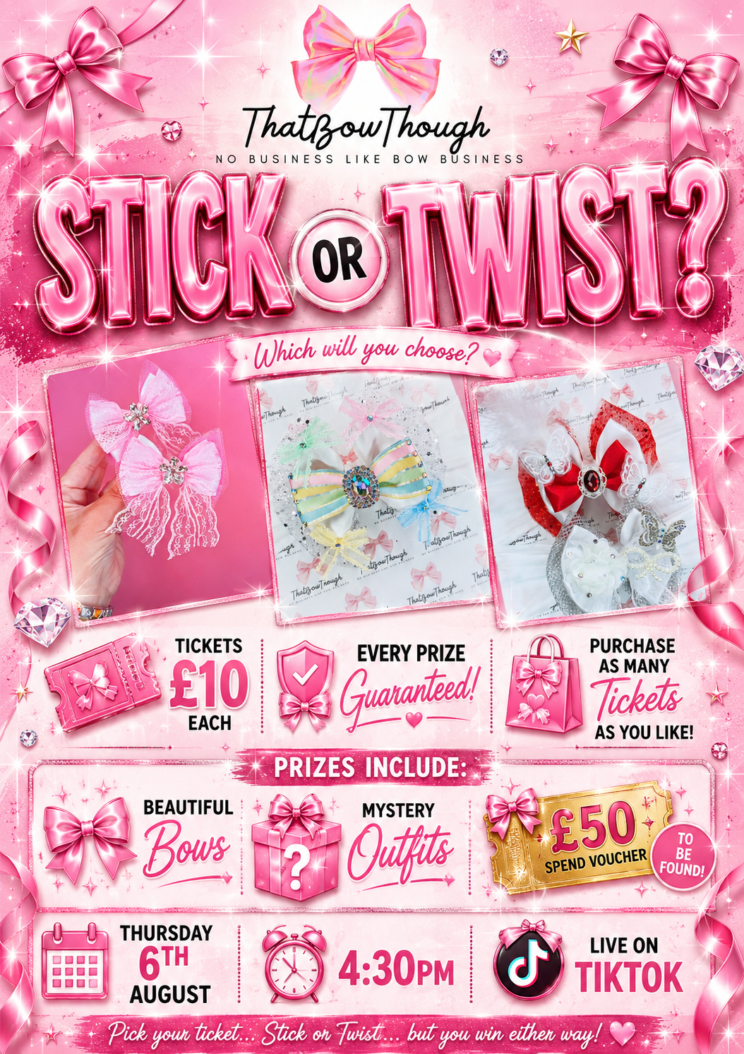 Stick Or Twist Tickets