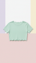 Pastel Co-Ord Set With Puff Sleeves