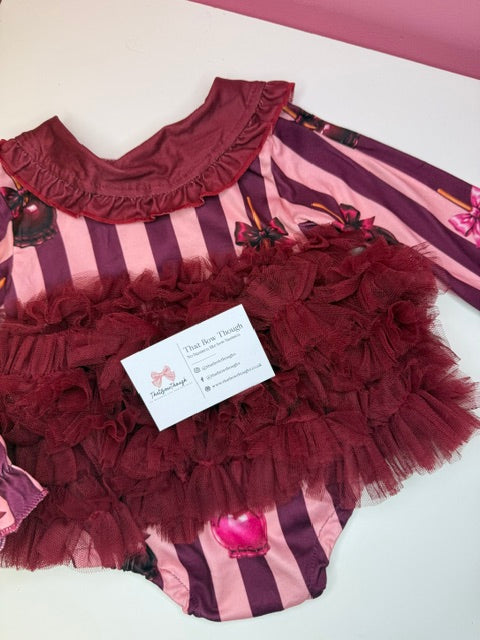 Toffee Apple Tutu Romper Set