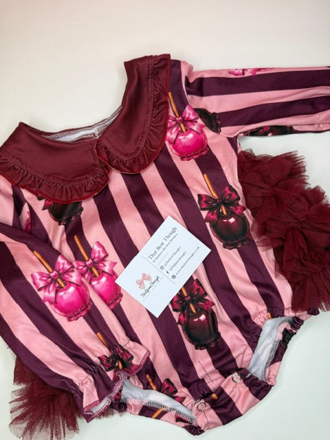 Toffee Apple Tutu Romper Set