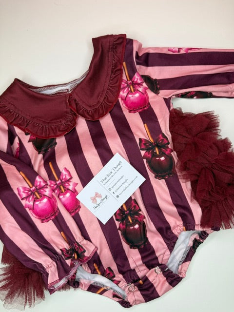 Toffee Apple Tutu Romper Set