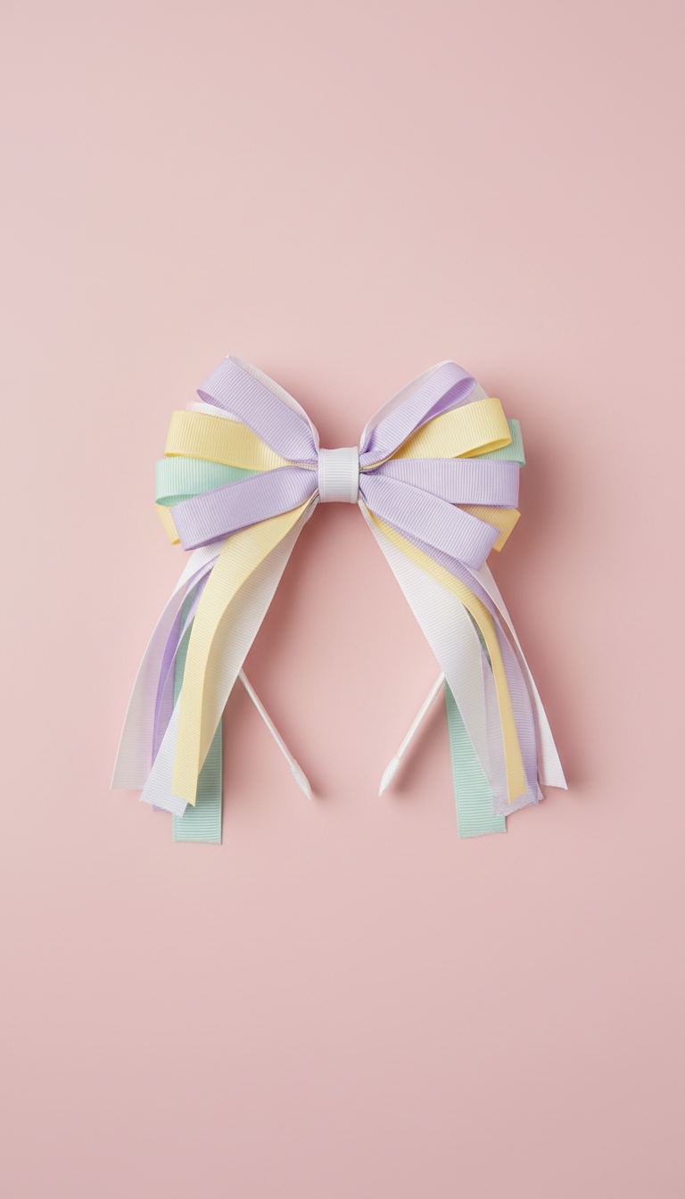Ribbon Scrunchie Pack In Soft Hues