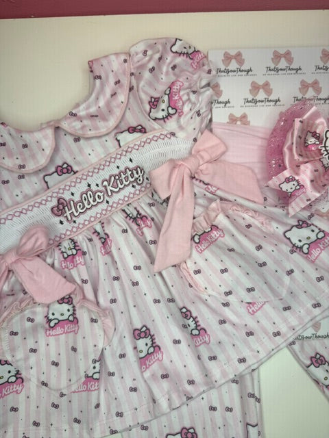 Hello Kitty Smocked Pjs