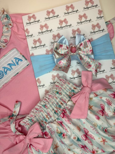 Moana Smocked Short Set